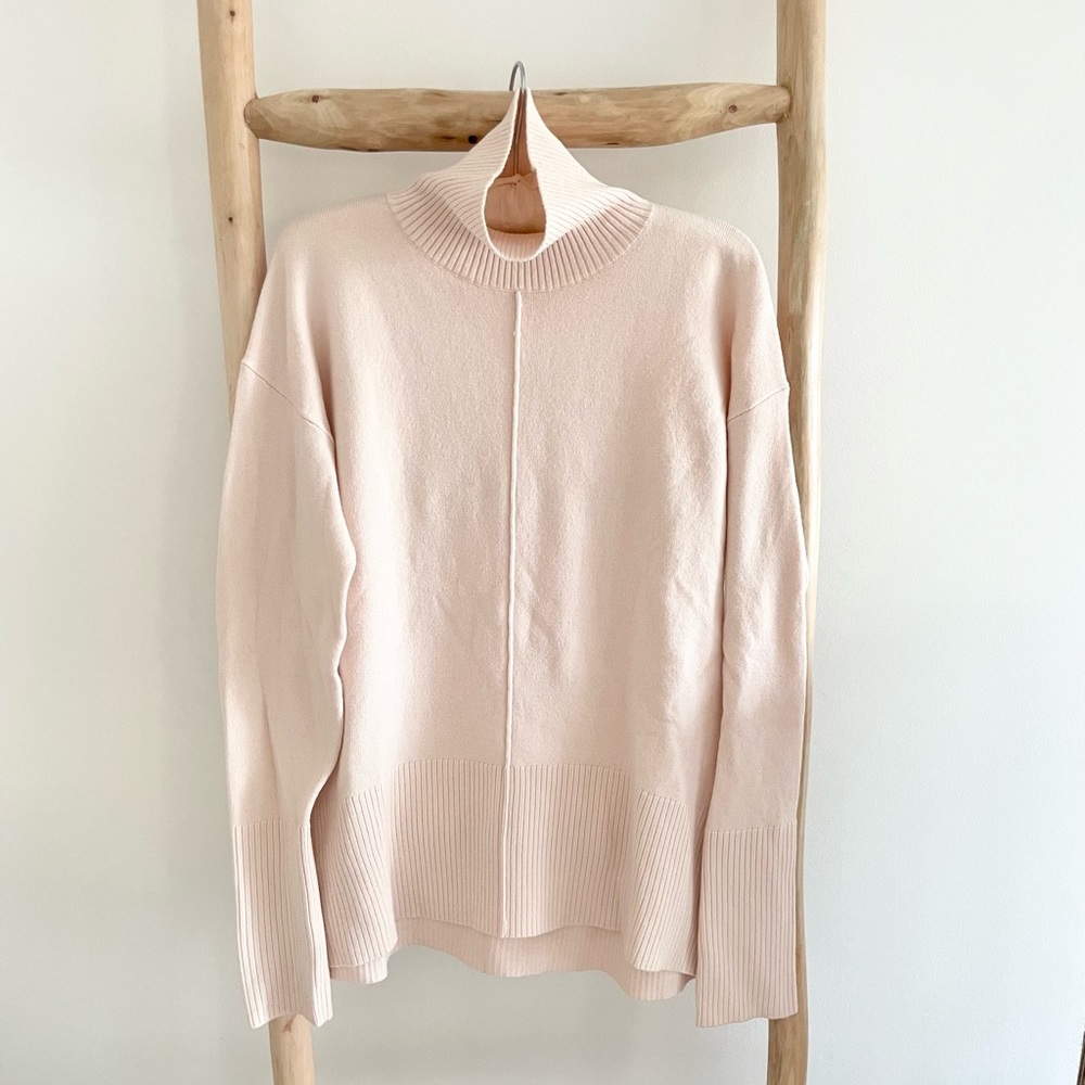 French Connection Women’s Turtleneck Sweater Light Pink